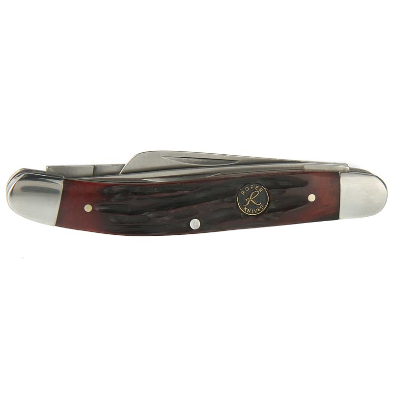 Roper Knives Brown Bone Stockman Knife