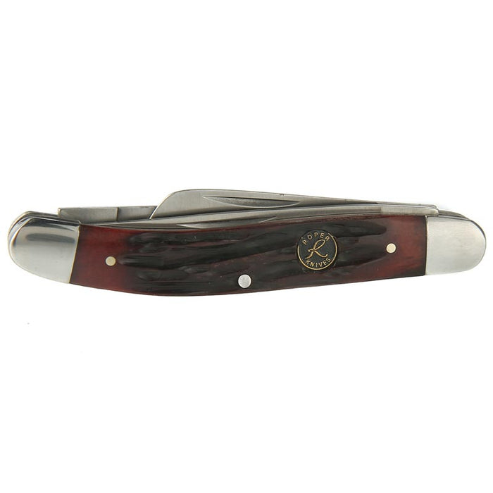 Roper Knives Brown Bone Stockman Knife
