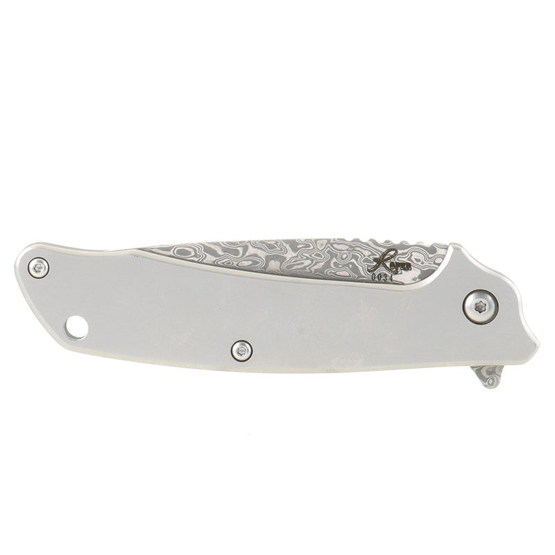 Roper Knives Maverick Frame Lock Damascus Knife