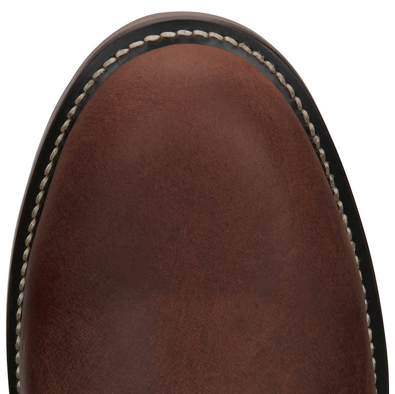 Justin Boot Company Men's Braswell Roper Brown Water Buffalo 10in Top Boot