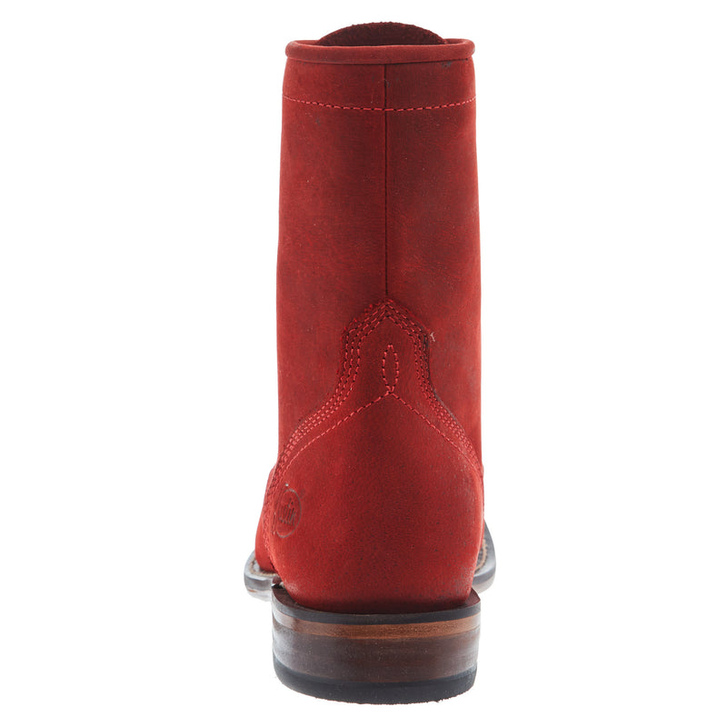 Justin Boot Company Women's Mckean Red Lace-Up Roper