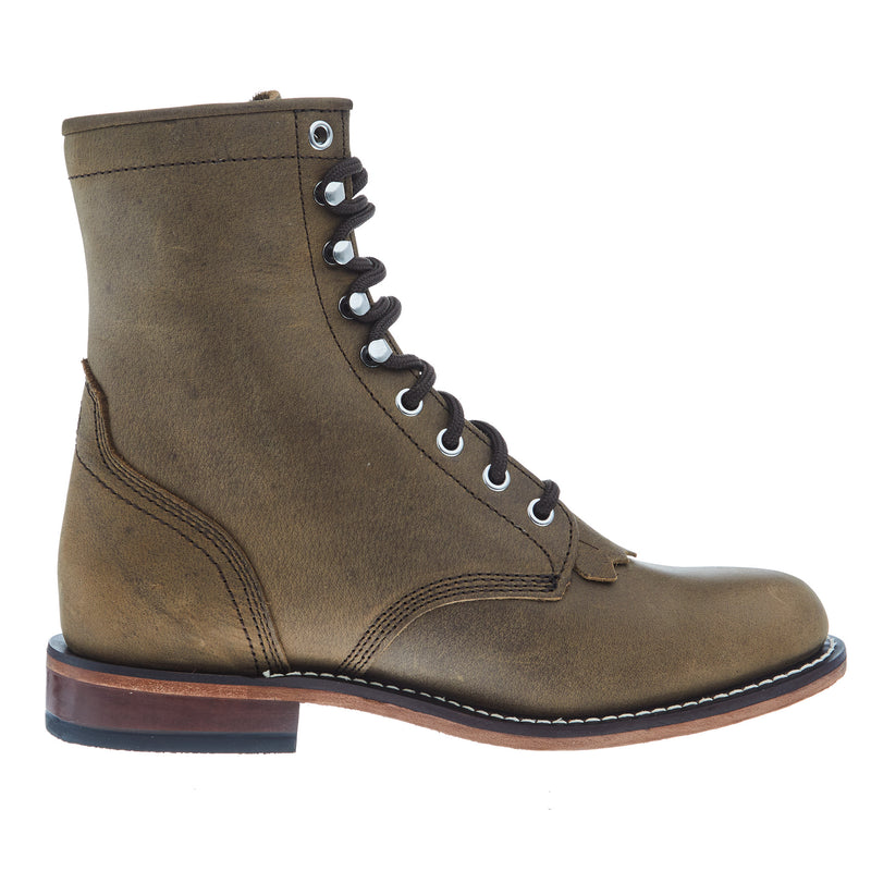Justin Boot Company Women's Mckean Brown Lace-Up Roper