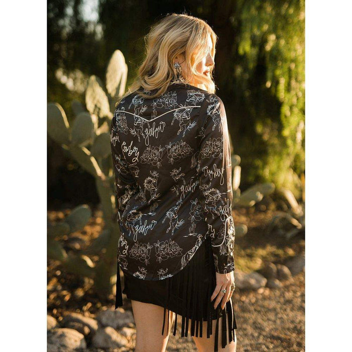 Rodeo Quincy Womens El Vaquero Button Up Top
