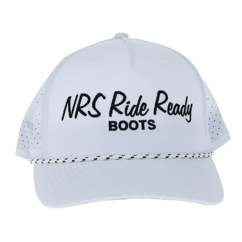 NRS Ride Ready White Cursive Rope Cap