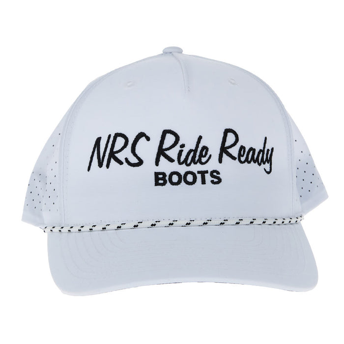 NRS Ride Ready White Cursive Rope Cap