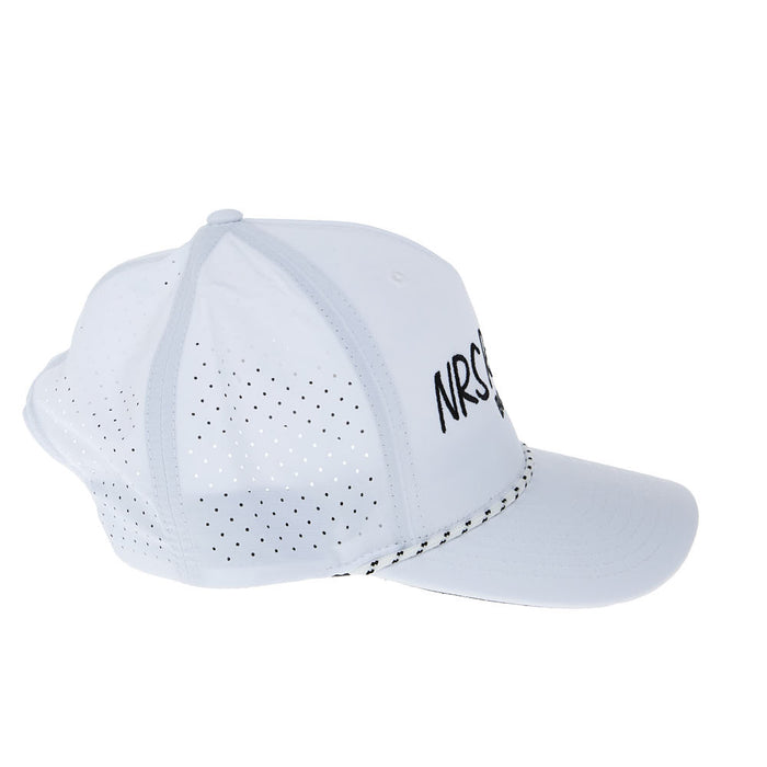 NRS Ride Ready White Cursive Rope Cap