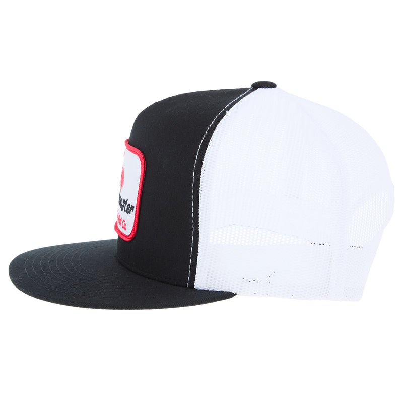 Whiskey Bent Hat Co Mens Rowdy Rooster Black/White Cap