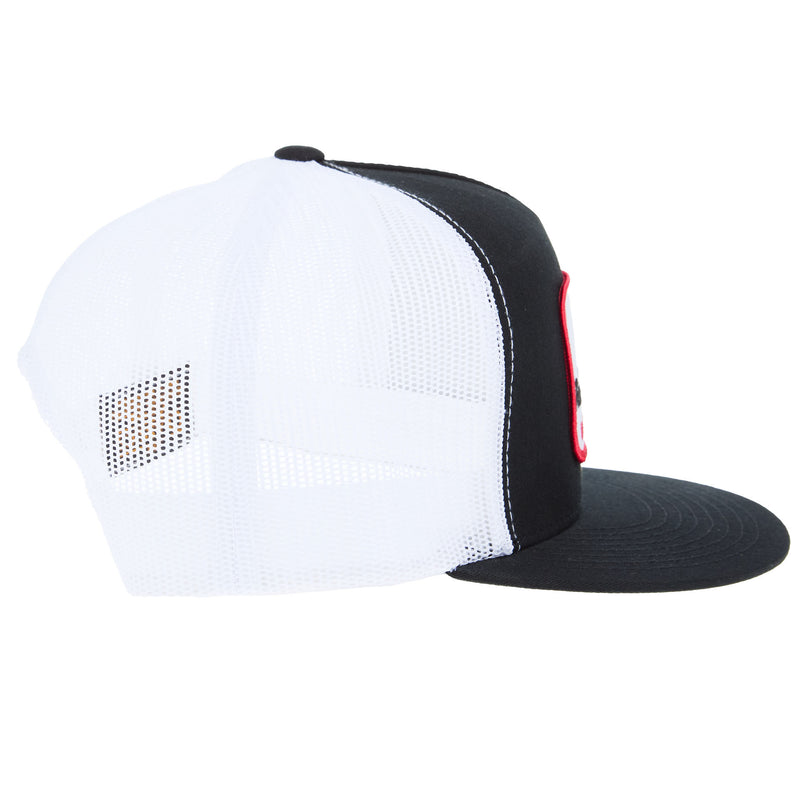 Whiskey Bent Hat Co Mens Rowdy Rooster Black/White Cap