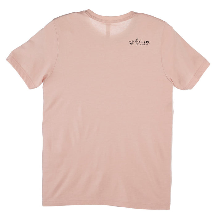 Ruby's Rubbish Womens I Figure If A Girl Wants To Be A Legend Blush Tee