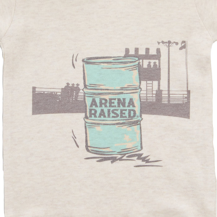 Ranch Raised Boy's Oatmeal Arena Raised Onesie