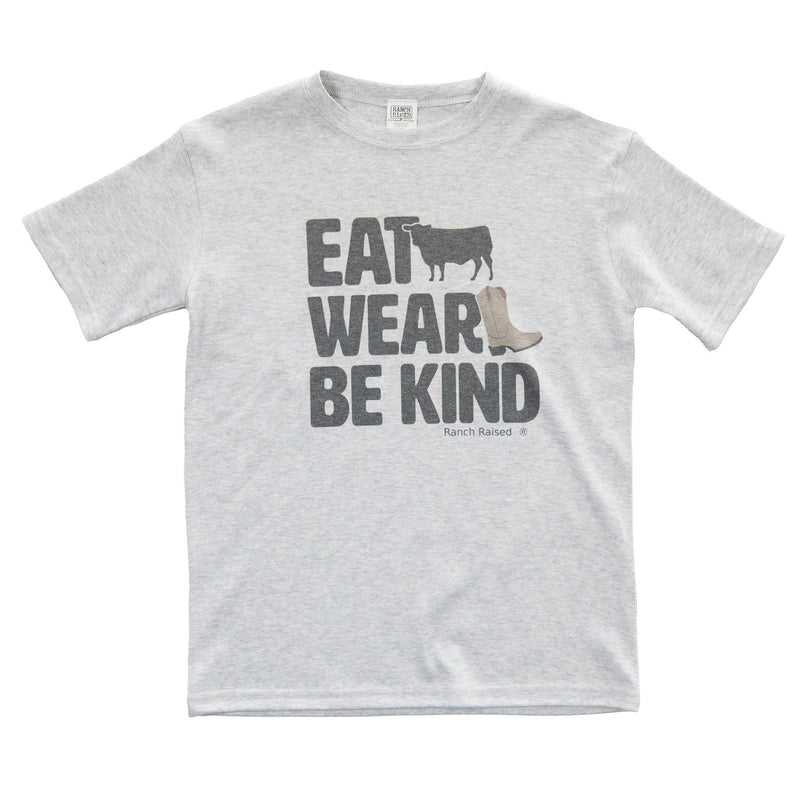 Ranch Raised Boys Grey Be Kind Tee