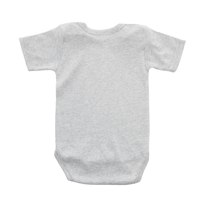 Ranch Raised Boy's Light Grey Cowtown Onesie