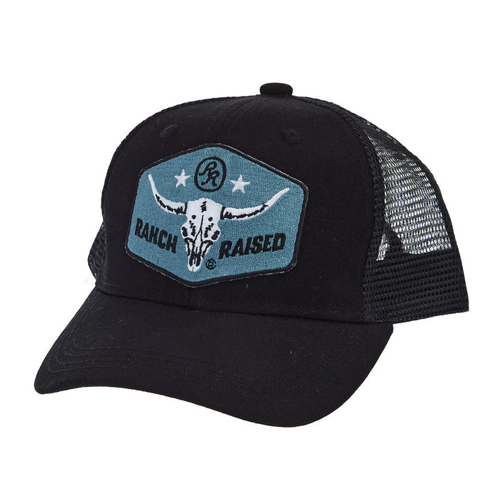 Ranch Raised Boy's Black Cap