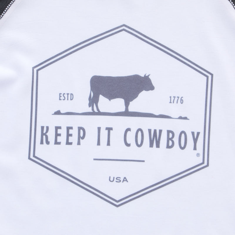 Ranch Raised Boys Keep It Cowboy Long Sleeve Tee