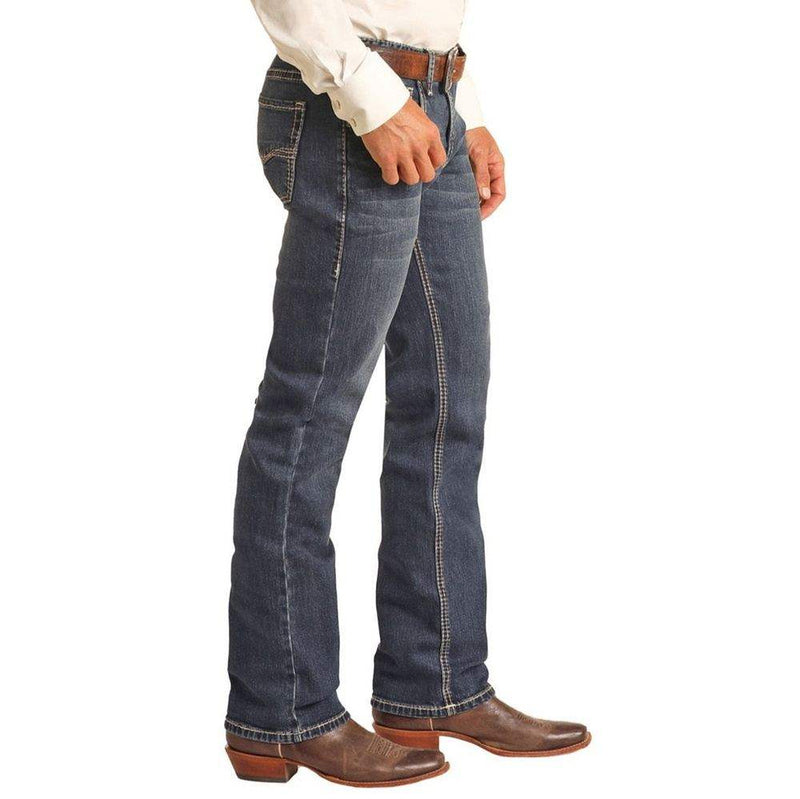 Rock N Roll Cowboy Men's Vintage '46 Revolver Dark Wash Jean