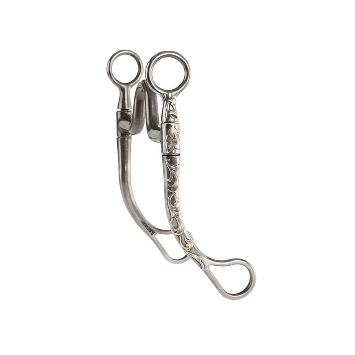 Brandon Anthony Solid High Port Floral Shank Bit