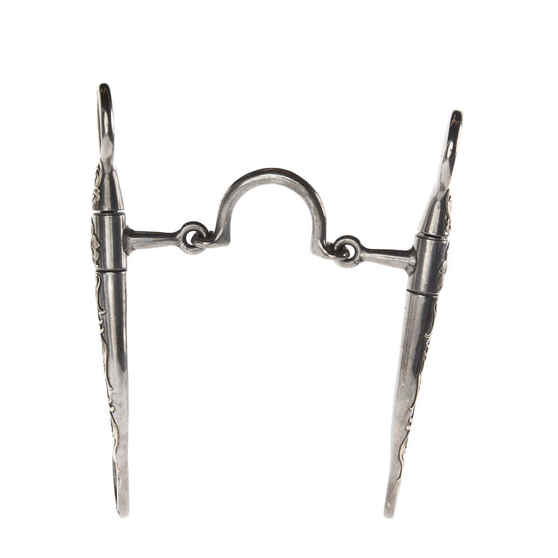 Brandon Anthony Bit & Spur Co. Floating Port Floral Shank Bit