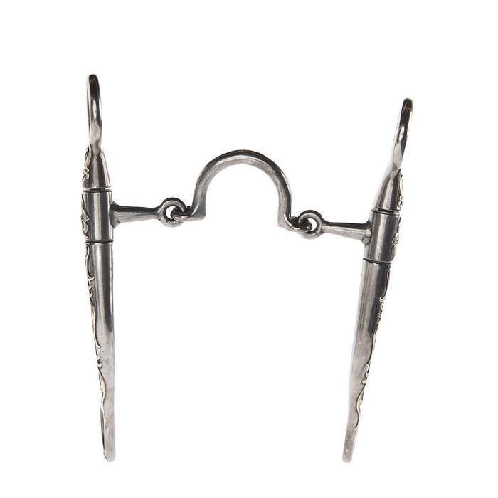 Brandon Anthony Bit & Spur Co. Floating Port Floral Shank Bit