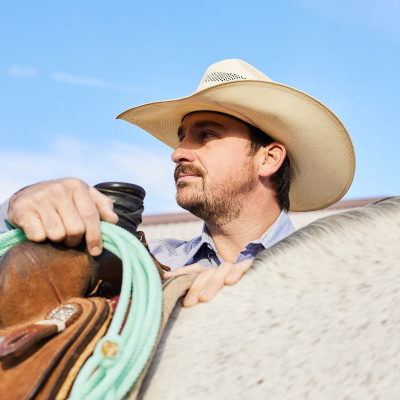 Resistol 20X Cut Bank Straw Cowboy Hat