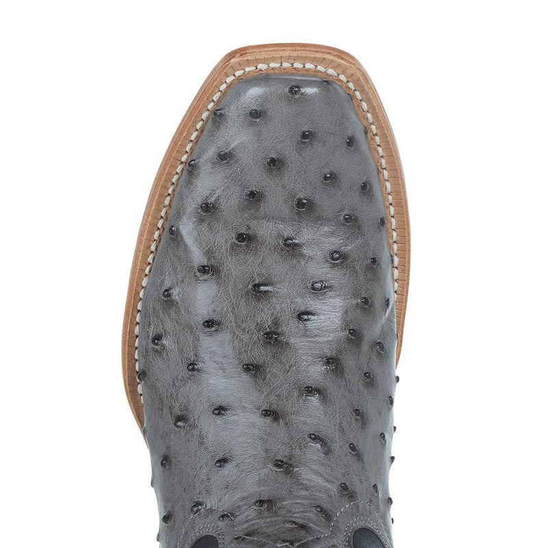 R Watson Boots Men`s Serpentine Bruciato FQ Ostrich 13in. Black Sinatra Cowhide