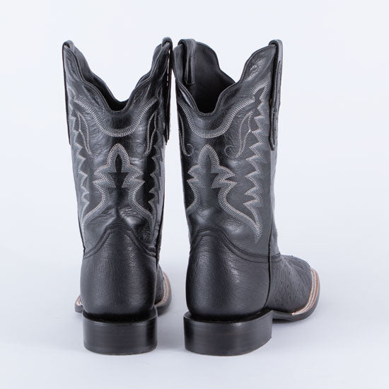 R Watson Boots Rod's Black Smooth Quill Ostrich Boots by R. Watson
