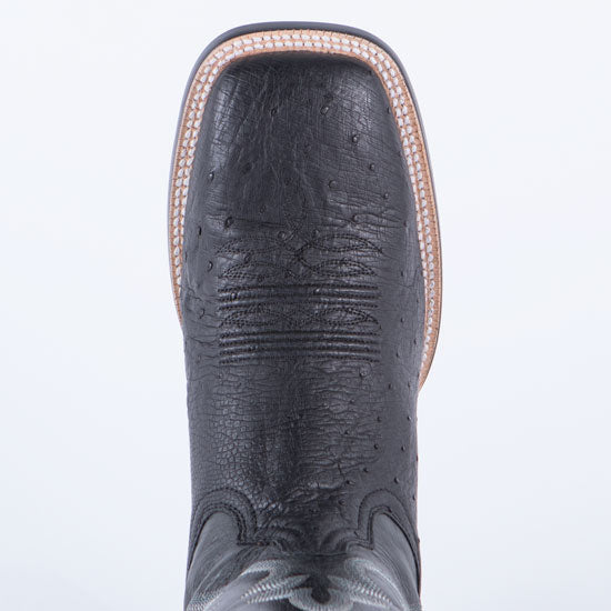 R Watson Boots Rod's Black Smooth Quill Ostrich Boots by R. Watson