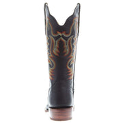 R Watson Boots Men's R. Black Smooth Ostrich Round Toe 13in Black Sinatra Top Cowboy Boot