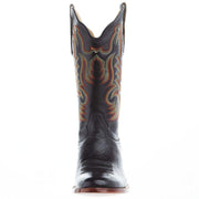 R Watson Boots Men's R. Black Smooth Ostrich Round Toe 13in Black Sinatra Top Cowboy Boot