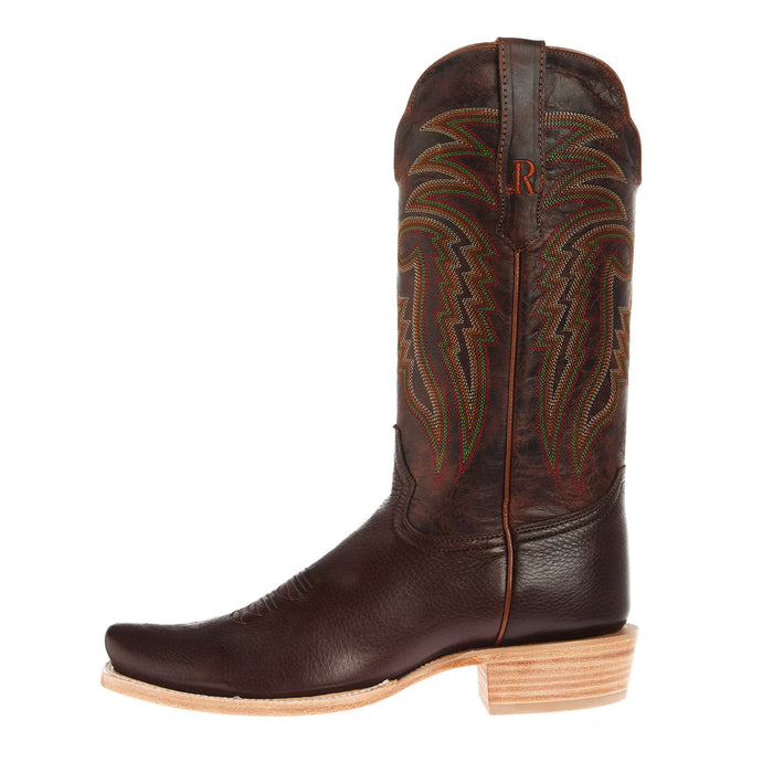 R Watson Boots Men`s Chocolate Deer 13In Desert Miel Cowboy Boot