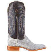 R Watson Boots Mens Natural Ring Tail Lizard 13in Chocolate Cowhide Boot