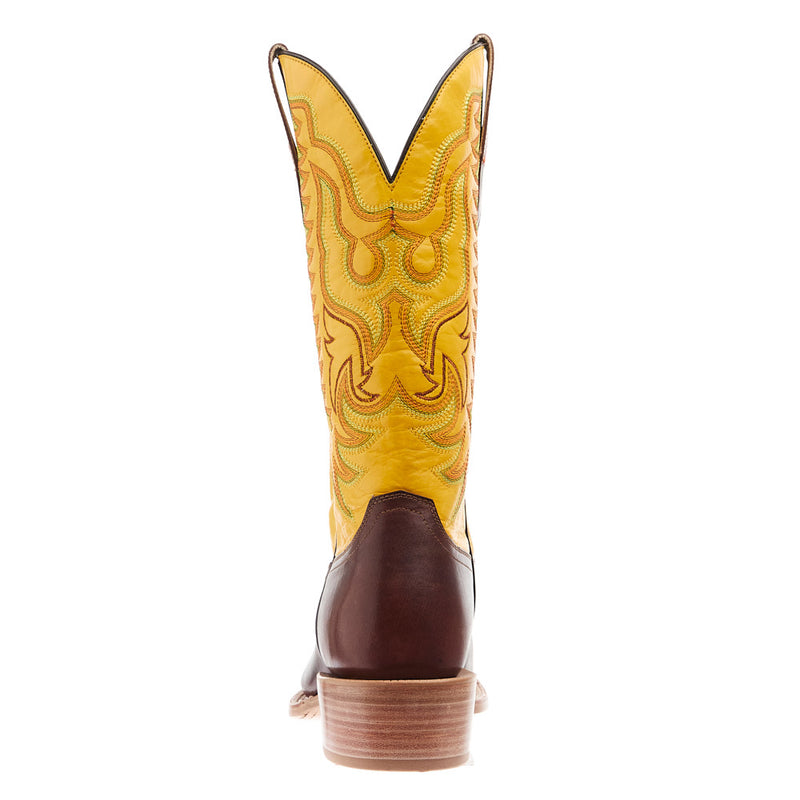 R Watson Boots Men's Pecan Cowhide Vamp 13in Cyber Goat Top