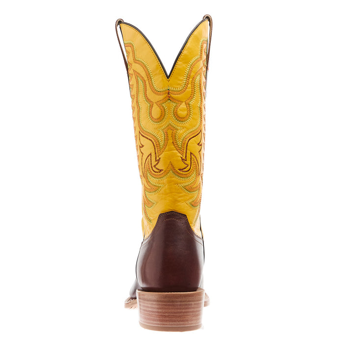 R Watson Boots Men's Pecan Cowhide Vamp 13in Cyber Goat Top