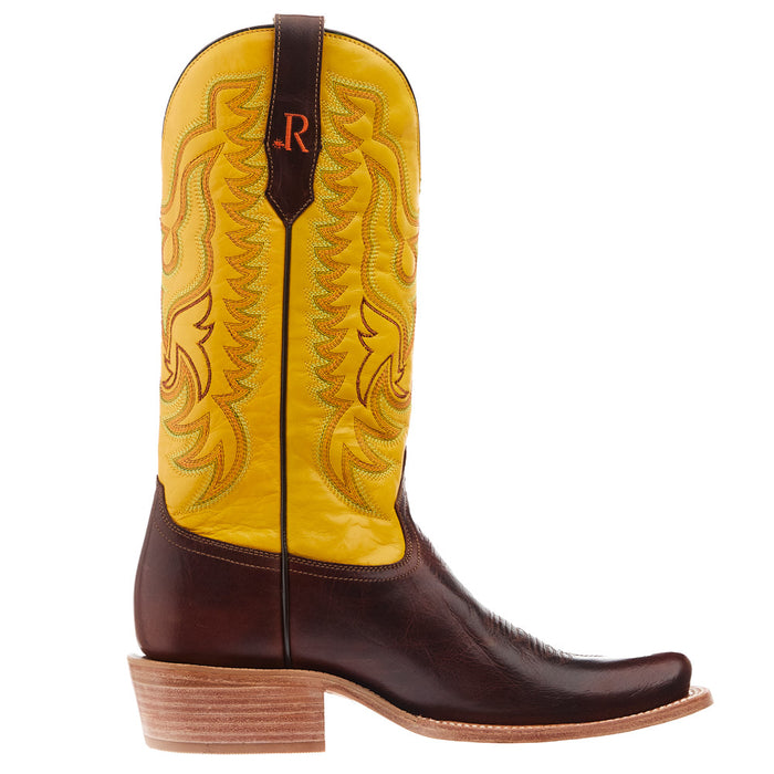 R Watson Boots Men's Pecan Cowhide Vamp 13in Cyber Goat Top