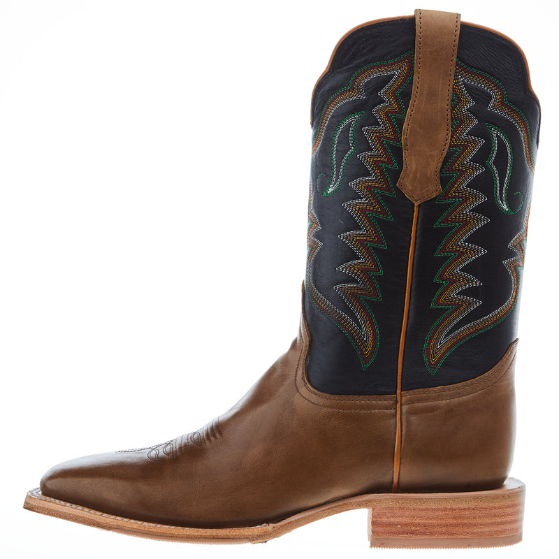 R Watson Boots Men's R. Dune Tan 11in Black Cowhide Top Cowboy Boot