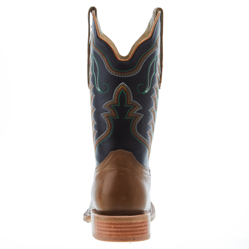 R Watson Boots Men's R. Dune Tan 11in Black Cowhide Top Cowboy Boot