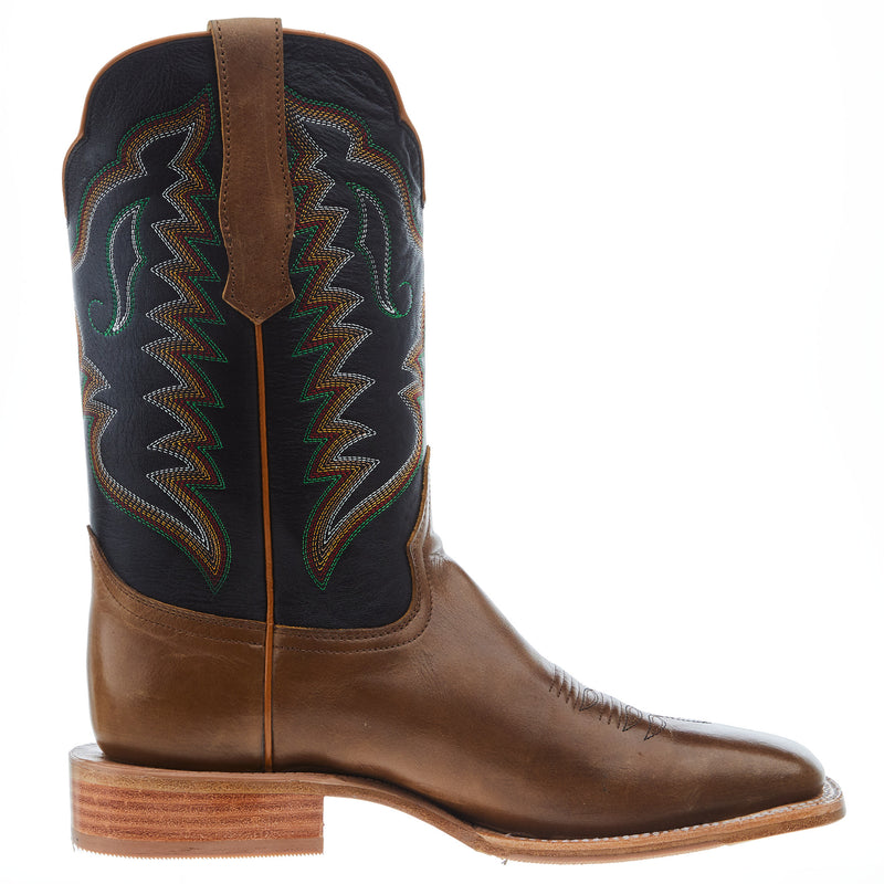 R Watson Boots Men's R. Dune Tan 11in Black Cowhide Top Cowboy Boot