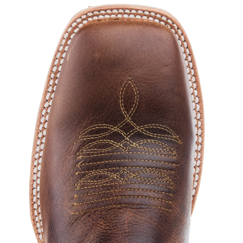 R Watson Boots Men`s Honey Cowhide 11In Electric Blue Top Cowboy Boot