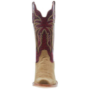 R Watson Boots Men's Heavy Natural Rough Out 13in Volcanic Red Cowhide Top Cowboy Boot