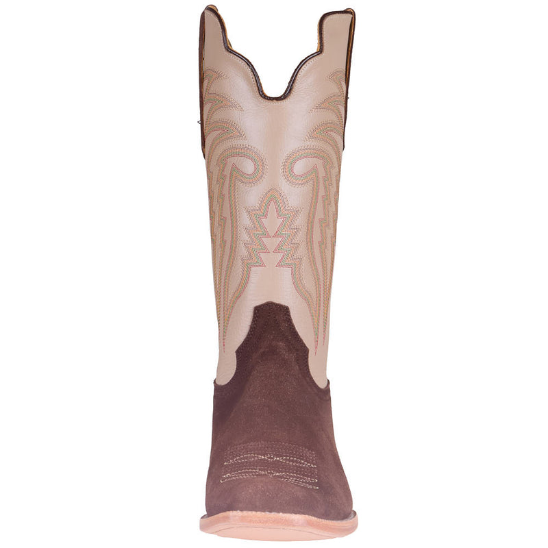 R Watson Boots Men's Chocolate Heavy Roughout Vamp 13in Bone Sinatra Top