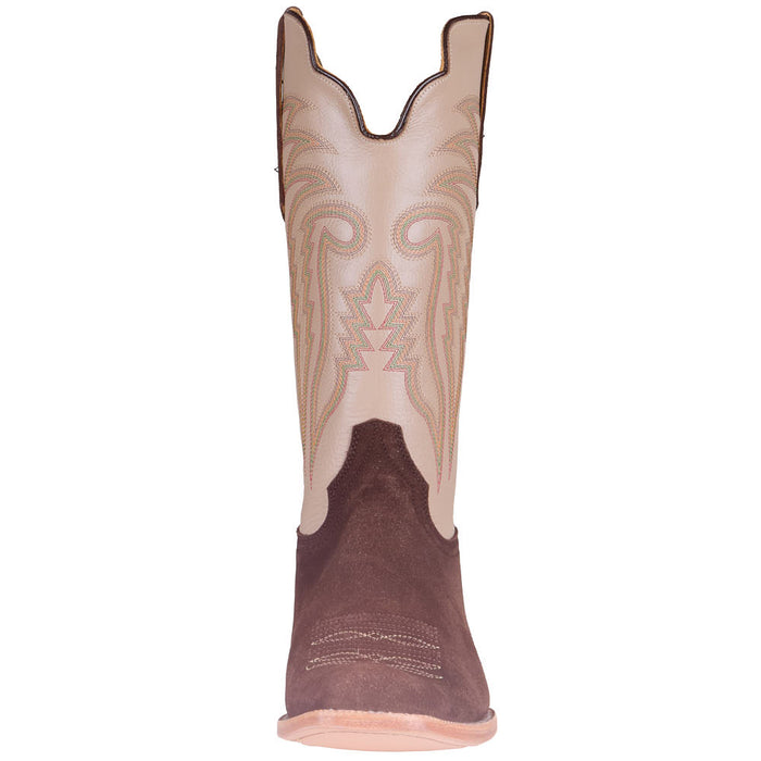 R Watson Boots Men's Chocolate Heavy Roughout Vamp 13in Bone Sinatra Top