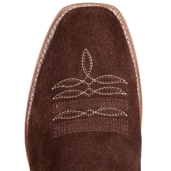 R Watson Boots Men's Chocolate Heavy Roughout Vamp 13in Bone Sinatra Top