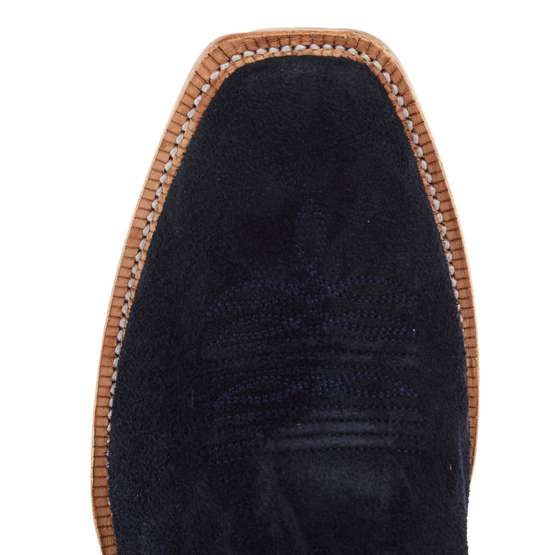 R Watson Boots Men's Dark Blue Roughout Vamp 13in Midnight Goat Top