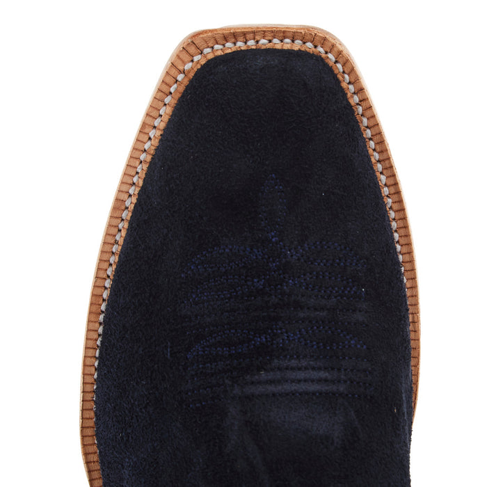 R Watson Boots Men's Dark Blue Roughout Vamp 13in Midnight Goat Top