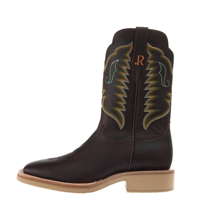 R Watson Boots Men's Dark Cigar Cowhide Vamp 11in Dark Cigar Top Boot
