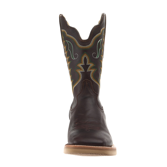 R Watson Boots Men's Dark Cigar Cowhide Vamp 11in Dark Cigar Top Boot