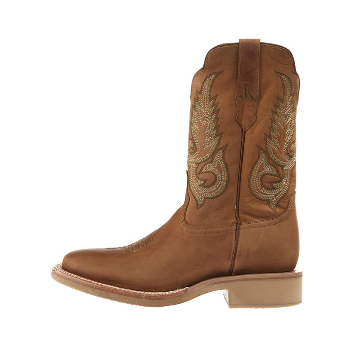 R Watson Boots Men's Desert Tan Cowhide Vamp 11in Desert Tan Cowhide Top Boot