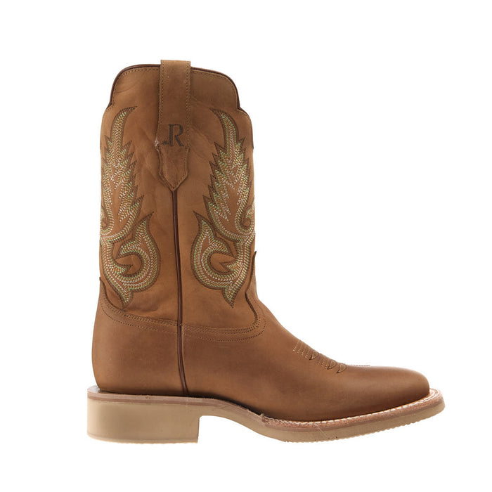 R Watson Boots Men's Desert Tan Cowhide Vamp 11in Desert Tan Cowhide Top Boot