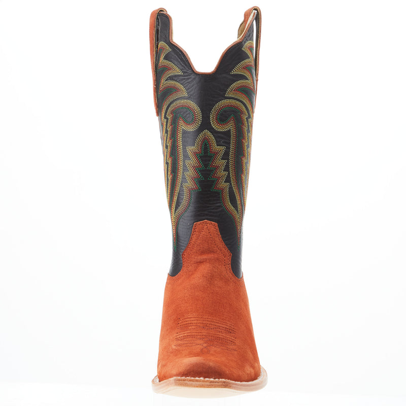 R Watson Boots Men's Cognac Boar 13in Black Sinatra Top Boot