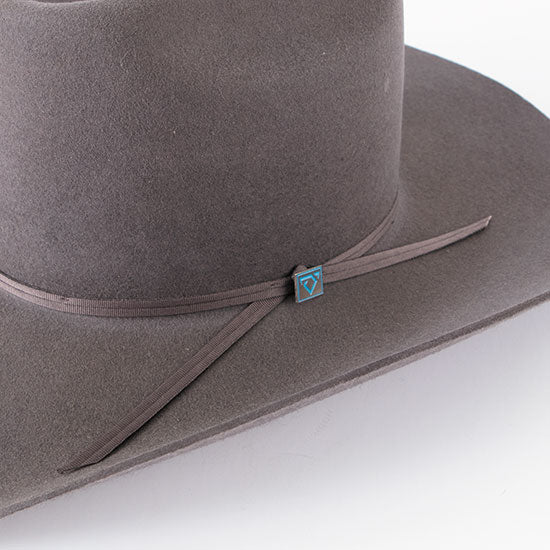 Resistol 3X Granite CJ 9th Round 2 Cord Ribbon Band Precreased Cowboy Hat