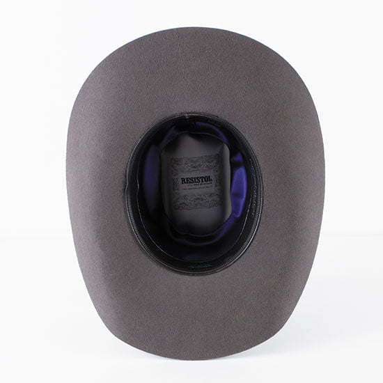 Resistol 3X Granite CJ 9th Round 2 Cord Ribbon Band Precreased Cowboy Hat